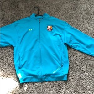 Blue FCBarcelona performance jacket